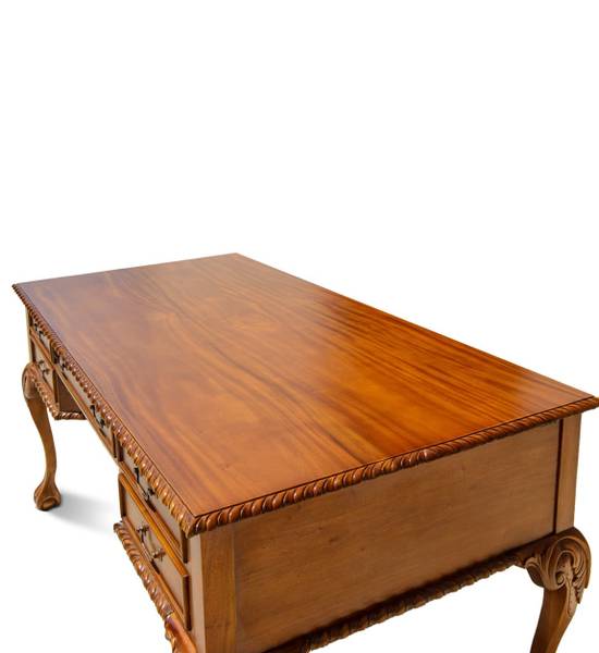 Schreibtisch CHIPENDALE I Braun - Holz teilmassiv - 160 x 79 x 80 cm