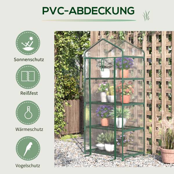 Foliengewächshaus 845-228V03 Kunststoff - 50 x 160 x 70 cm
