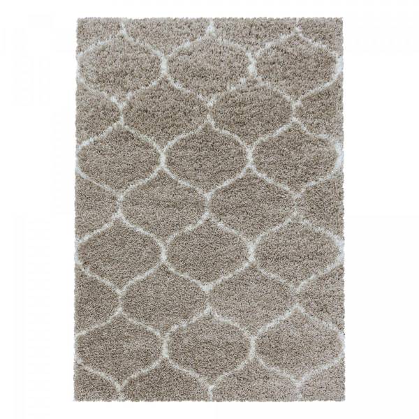 Tapis shaggy SCANDINAV A 60x110 beige Beige - Matière plastique - 60 x 3 x 110 cm
