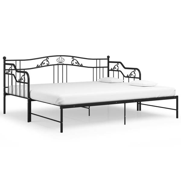 SchlafsofaGestell M669101 Schwarz - Metall - 206 x 92 x 185 cm