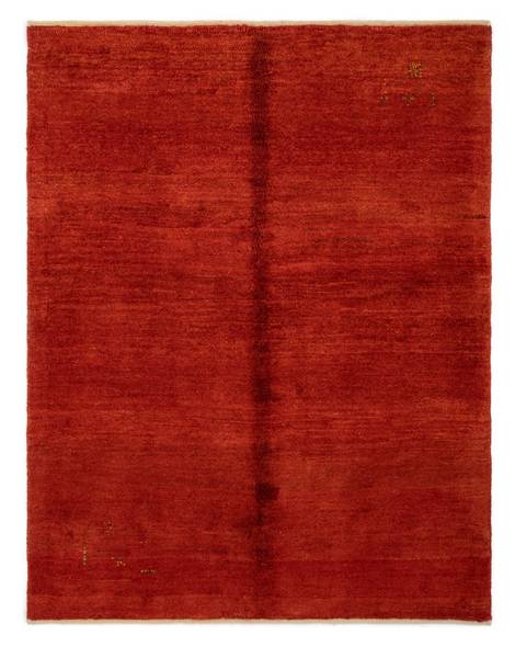 Tapis Gabbeh Shouli XXXIV Rouge - Laine - 154 x 3 x 199 cm