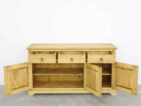 Kommode Jagna 7 Gelb - Fichte - 153 x 85 x 46 cm