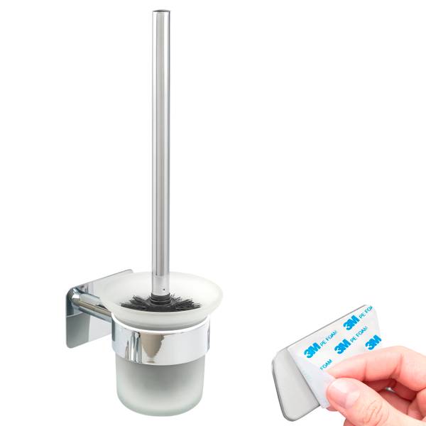 Toilettenbürste Lucente Tape 94081 Silber - Metall - 12 x 36 x 14 cm