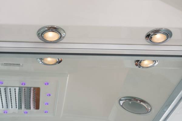 Stoomdouche LUXORIE XL wit - glas - 120 x 220 x 90 cm