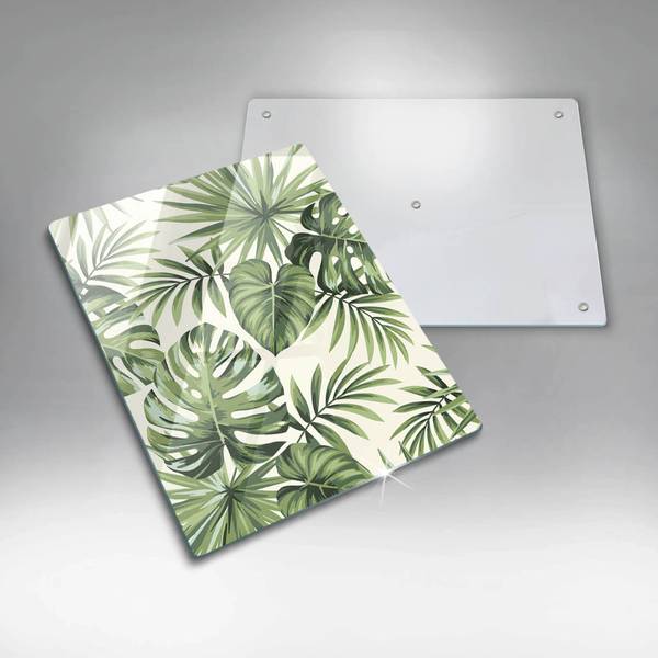 Schneidebrett Monstera-Blattmuster Breite: 40 cm