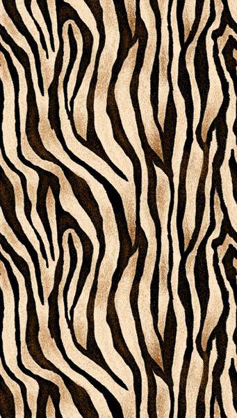 Fototapete Animalprint Zebra Beige - Schwarz - Braun - Fleece - 159 x 280 x 1 cm