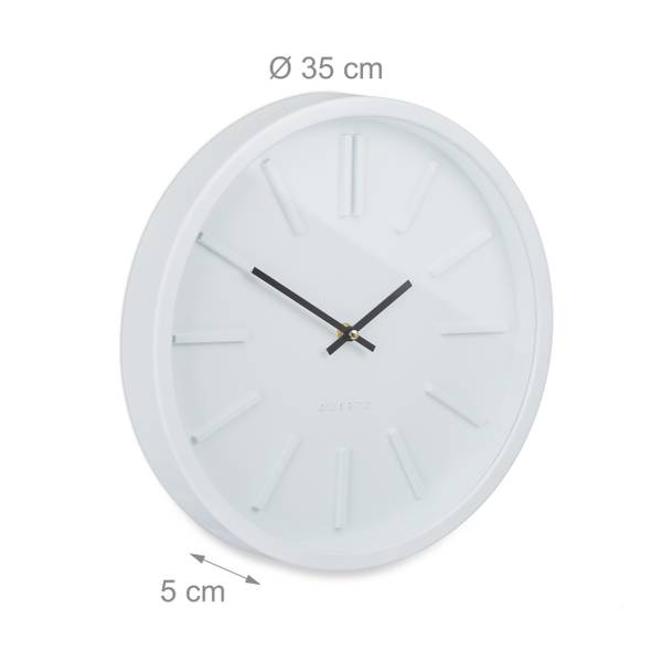 Wanduhr modern Metall - Kunststoff