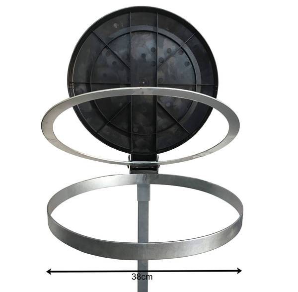 Müllsackständer Bravo Silber - 80 x 96 x 43 cm