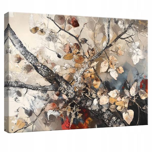 Leinwandbild Abstrakt Baum Bilder 120 x 80 x 3 cm