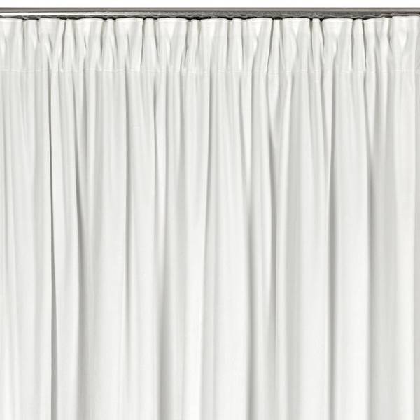 Vorhang CARLI Weiß - Textil - 140 x 1 x 270 cm