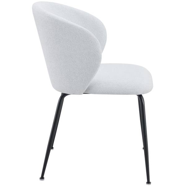 Chaise rembourrée MEALIZE Gris - Tissé à plat - 44 x 78 x 49 cm