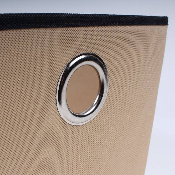 Ösenkorb 21275 Beige - Webstoff - 28 x 22 x 35 cm