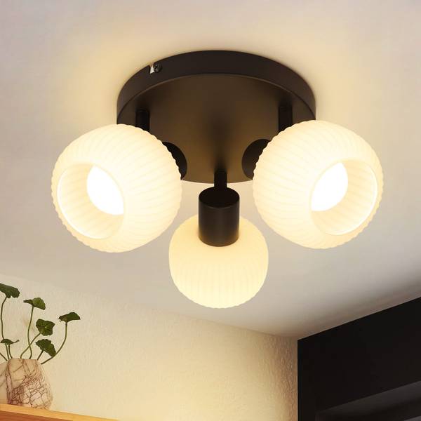 Deckenlampe Liian 3-flammig Schwarz