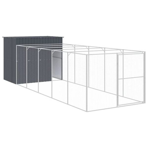 Hundehütte 3030304 Anthrazit - Tiefe: 661 cm