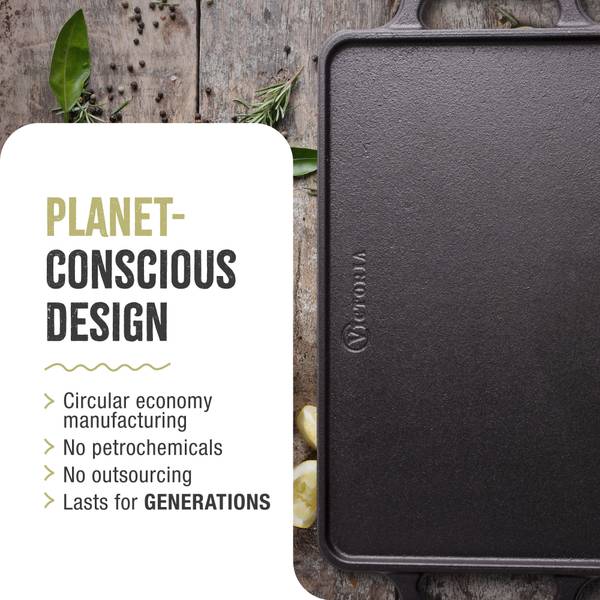 Grillplatte VIC-38793 Schwarz - Gusseisen - 21 x 1 x 33 cm