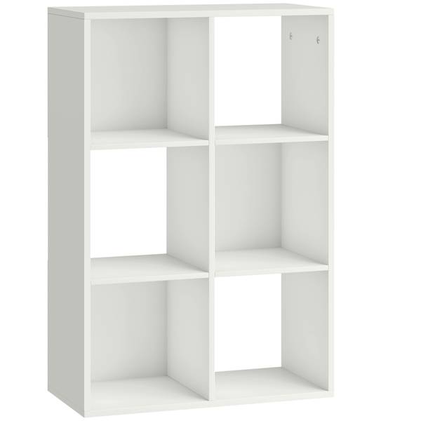 Bücherregal 833-423V90WT Weiß - Holzwerkstoff - 30 x 92 x 62 cm