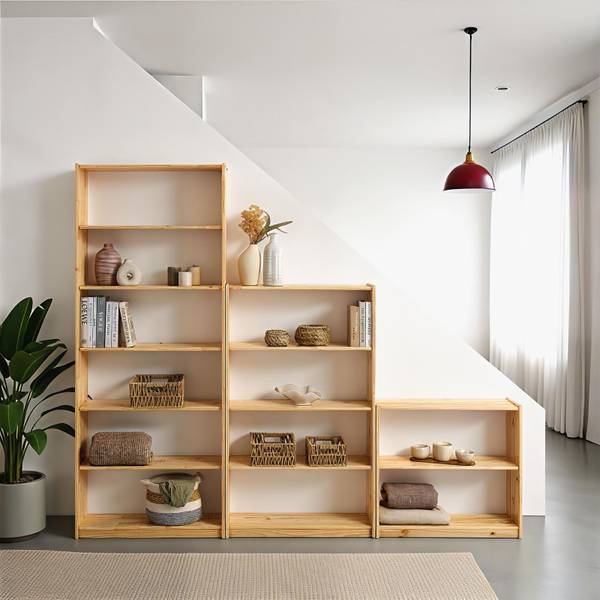 Regalset MELLY 3er Set Braun - Kiefer - 240 x 200 x 30 cm