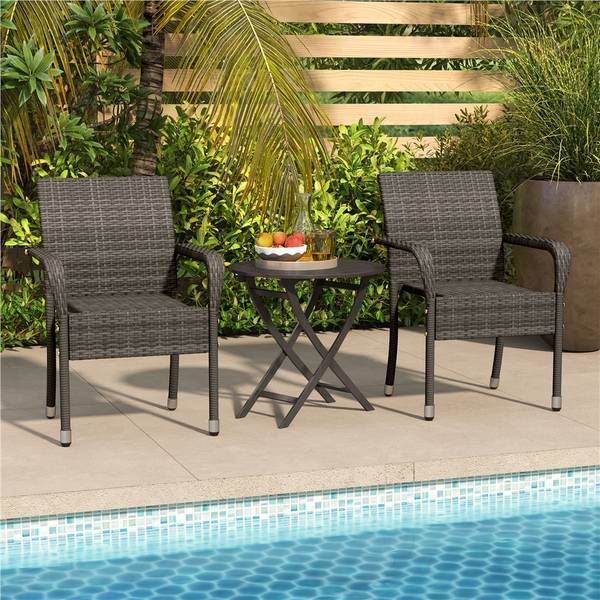 Gartenstuhl ARH29 2er Set Grau