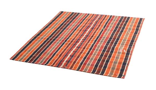 Tapis Jajim CLVIII Orange - Laine - 147 x 1 x 164 cm