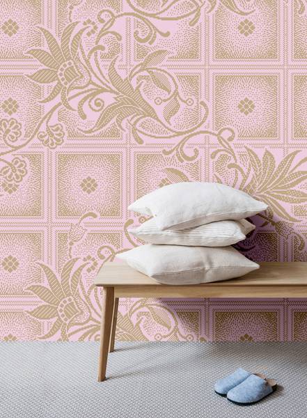 Fototapete Vivian Walls by Patel Braun - Pink - Fleece - 400 x 270 x 1 cm