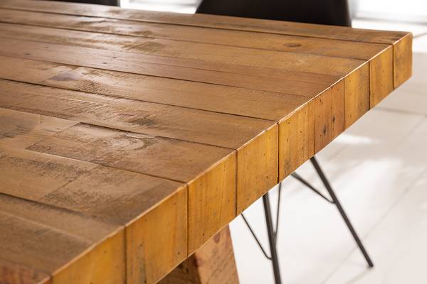 Esstisch FINCA Braun - Mango - 165 x 76 x 90 cm