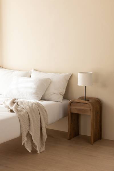 Nachttisch 11858 Braun - Massivholz - 40 x 60 x 30 cm