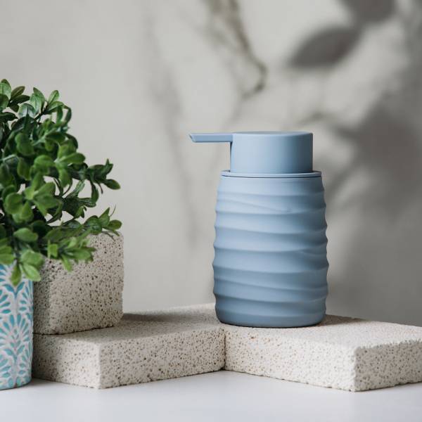 Spender TORUS Blau - Kunststoff - 8 x 17 x 8 cm