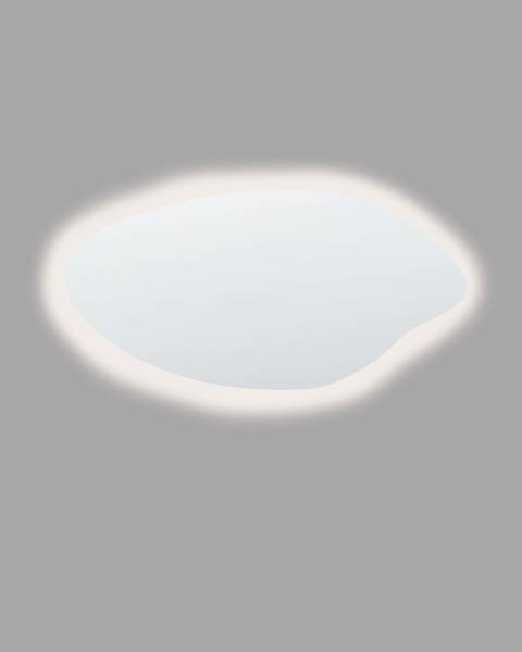 Badezimmerspiegel SOLOGNY Silber - Glas - 120 x 60 x 3 cm
