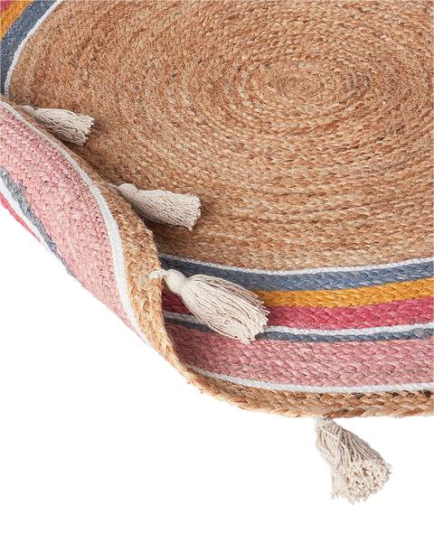 Teppich ZANAVI Naturfaser - 120 x 120 cm