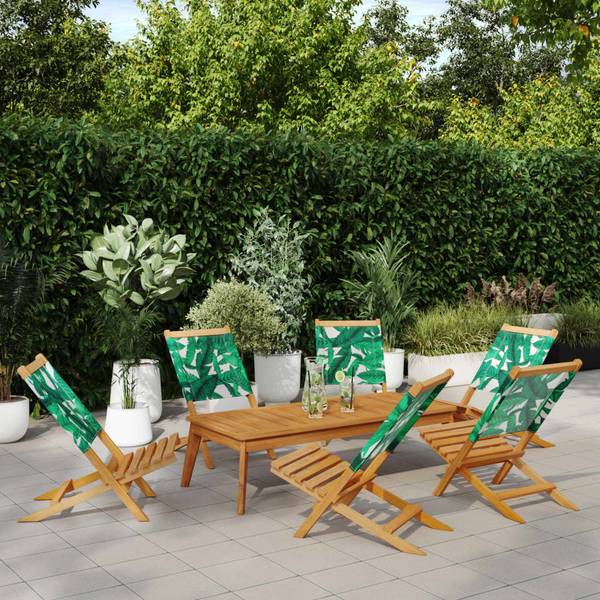 Tuinstoel 3033696-3 set van 6 donkergroen