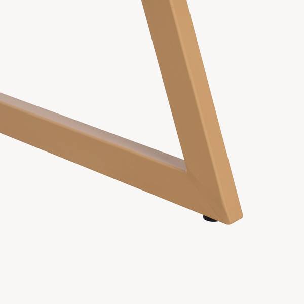 Schreibtisch Kuomi Beige - Grau - Stahl - 73 x 84 x 47 cm