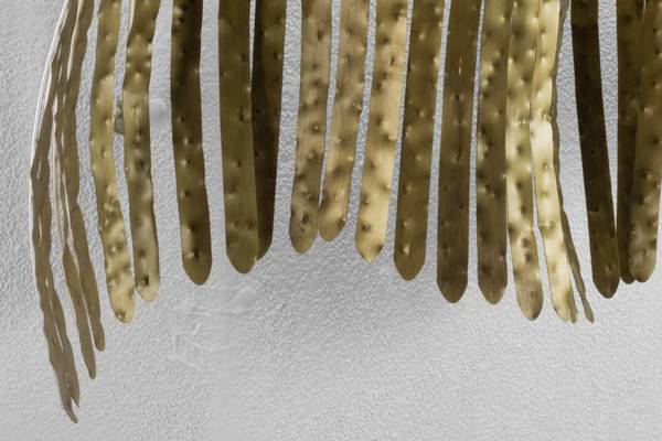 Wanddeko Abstrakt Nid Gold - Metall - 88 x 63 x 16 cm