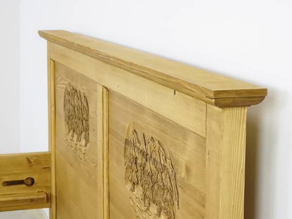 Bett Jagna Gelb - Fichte - 160 x 85 x 200 cm