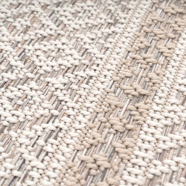Outdoorteppich Vermont 183 Beige - 120 x 120 cm