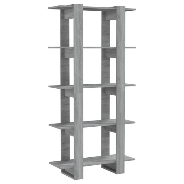 Bücherregal 3013465 Grau - Holzwerkstoff - 80 x 160 x 30 cm