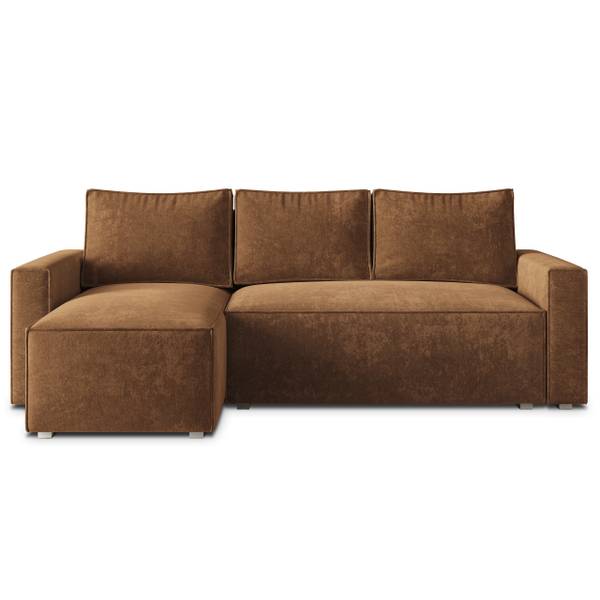 Ecksofa POTARO LM Hellbraun