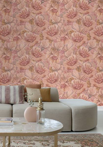 Fototapete 159534 Pink - Papier - 250 x 279 x 250 cm