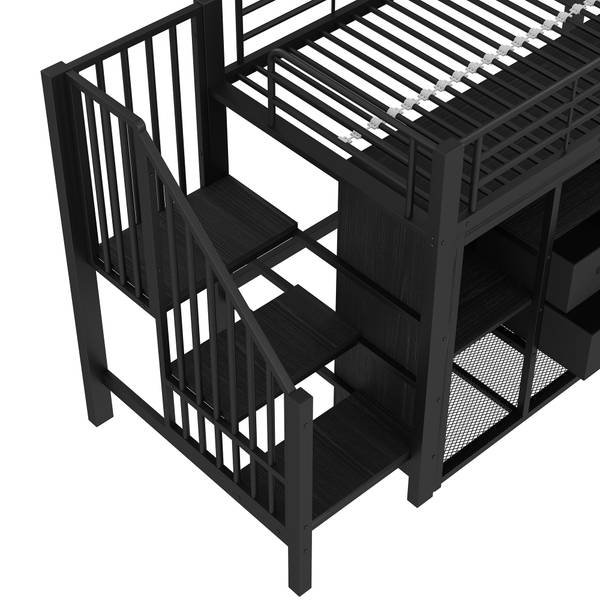 Hochbett K-1149 Schwarz