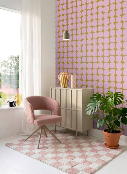Tapete 131983 Violett - Papier - 50 x 900 x 50 cm