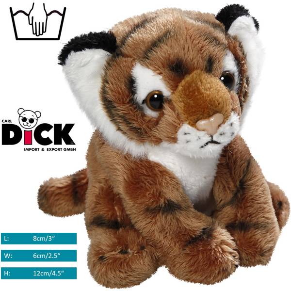 Kuscheltier Tiger Braun - Kunstfell - 6 x 12 x 8 cm