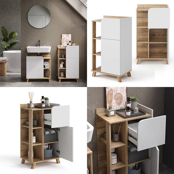 Midischrank Karen 40733 Eiche Sonoma Dekor