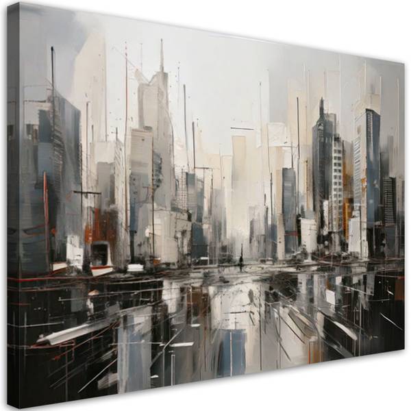 Tableau déco Ville 90 x 60 cm