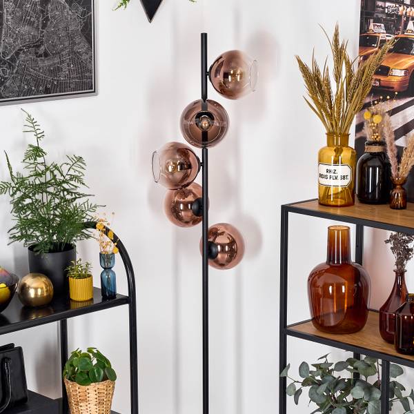 Stehlampe Cesaro Aluminium - Klarglas - 17 x 160 x 83 cm