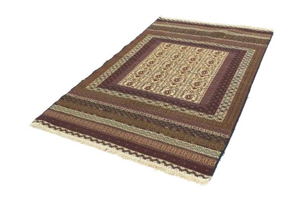 Orientteppich Oriental Beige - Wolle - 123 x 1 x 196 cm