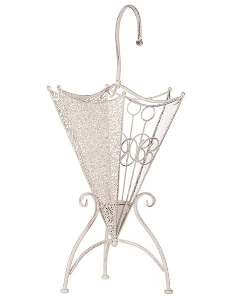 Paraplubak GOUVILLE wit - metaal - 35 x 70 x 28 cm