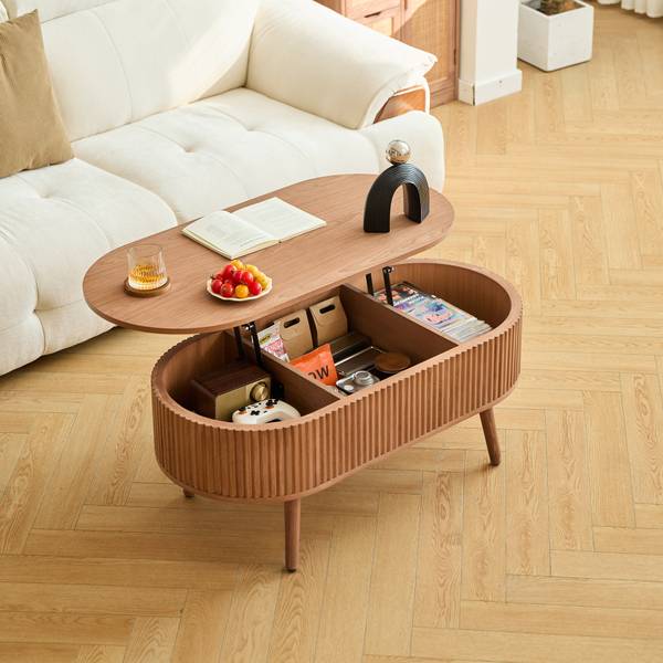 Couchtisch LOTTA Braun - Massivholz - 100 x 41 x 48 cm