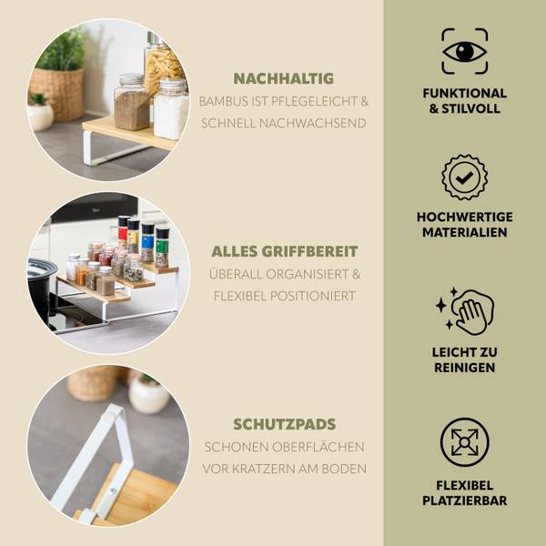 Gewürzregale 44079 (2er-Set) Weiß