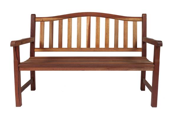 Gartenbank Rainbow Braun - Stahl - 55 x 92 x 130 cm
