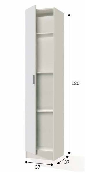 Säule CÉLIAN Weiß - Breite: 38 cm