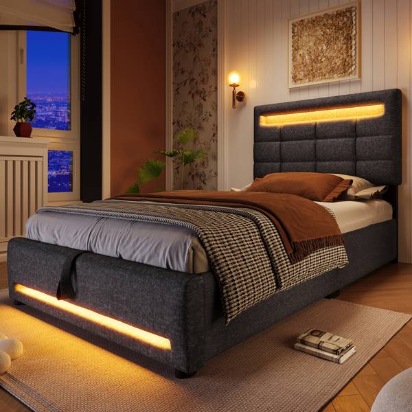 Polsterbett LEINGLOW Ⅰ Grau